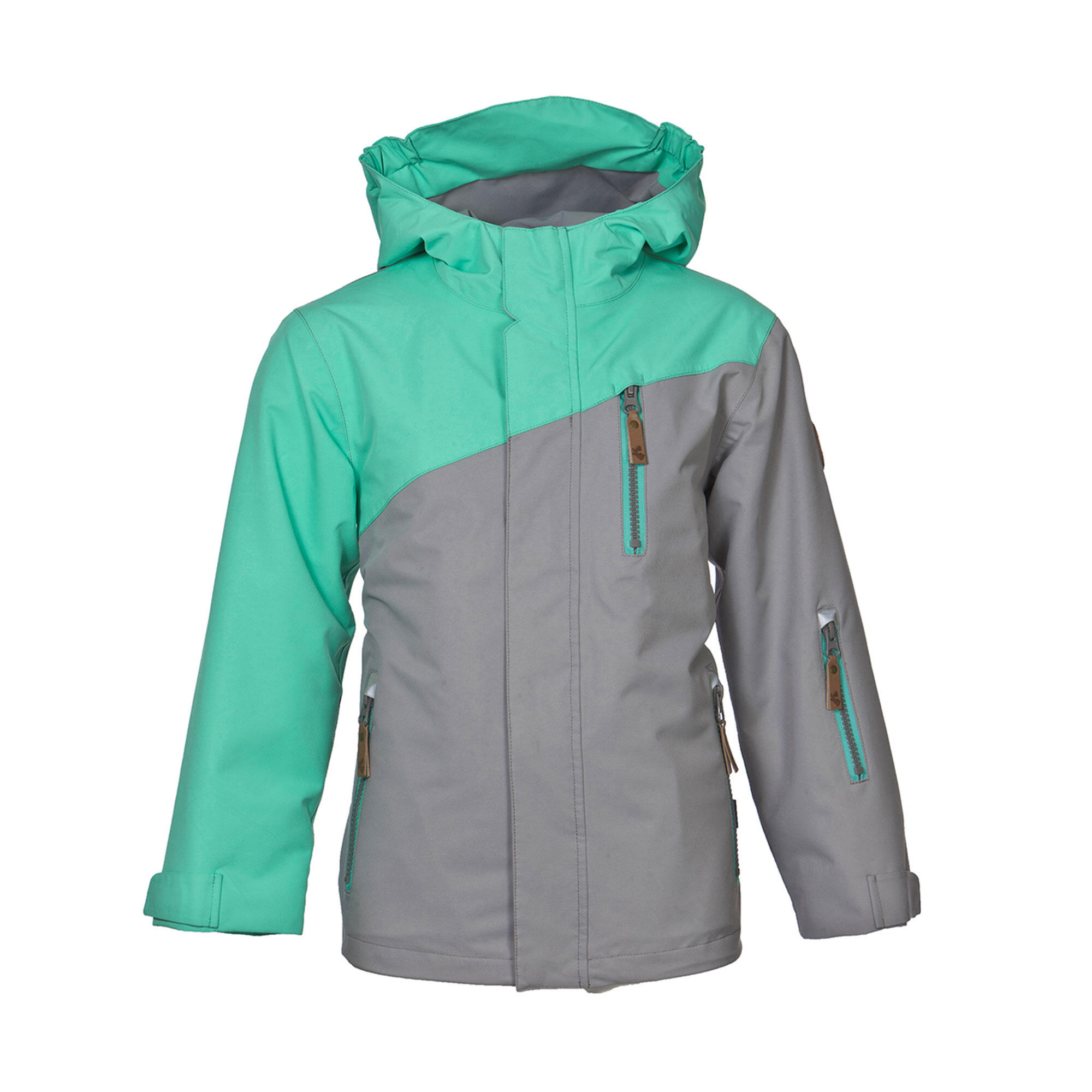 3-IN-1 WATERPROOF HIKING JACKET - RUKKA XAVER GREEN - AGES 3-16