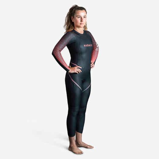 
      Γυναικεία στολή κολύμβησης ανοιχτής θάλασσας με νεοπρέν OWS 4/2 mm
  