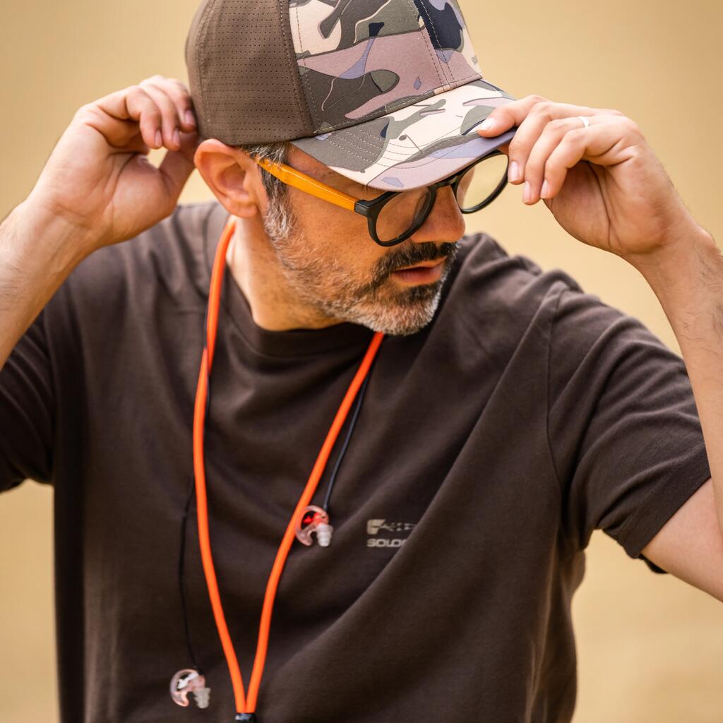 Lightweight and breathable hunting cap 520 camo brown & uni