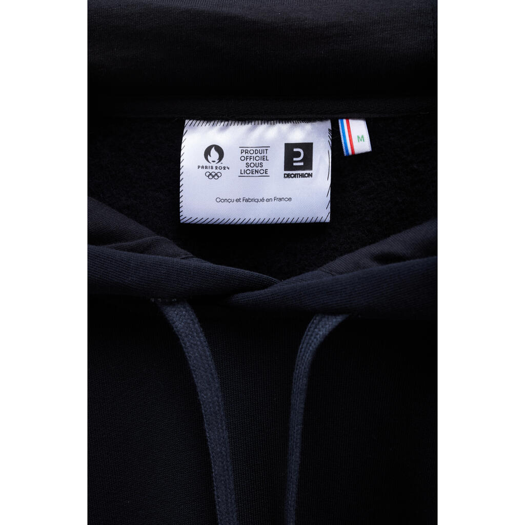 Official Sweatshirt licensed by Decathlon Paris 2024 black with love red patch