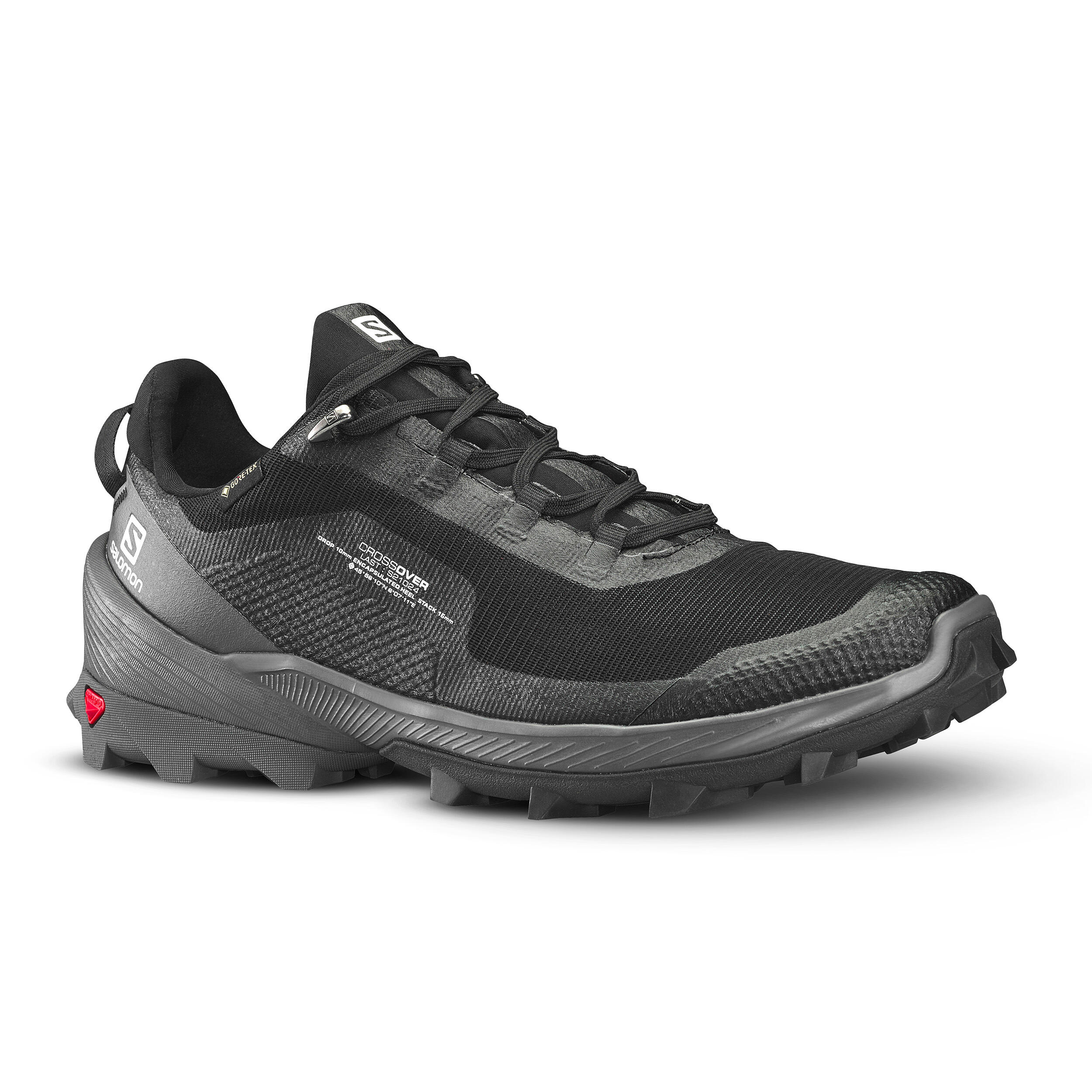 Men's waterproof walking shoes - Salomon Crossover - Black 1/5