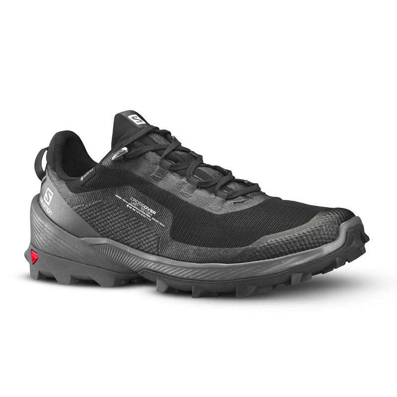 Men's waterproof walking shoes - Salomon Crossover - Black SALOMON ...