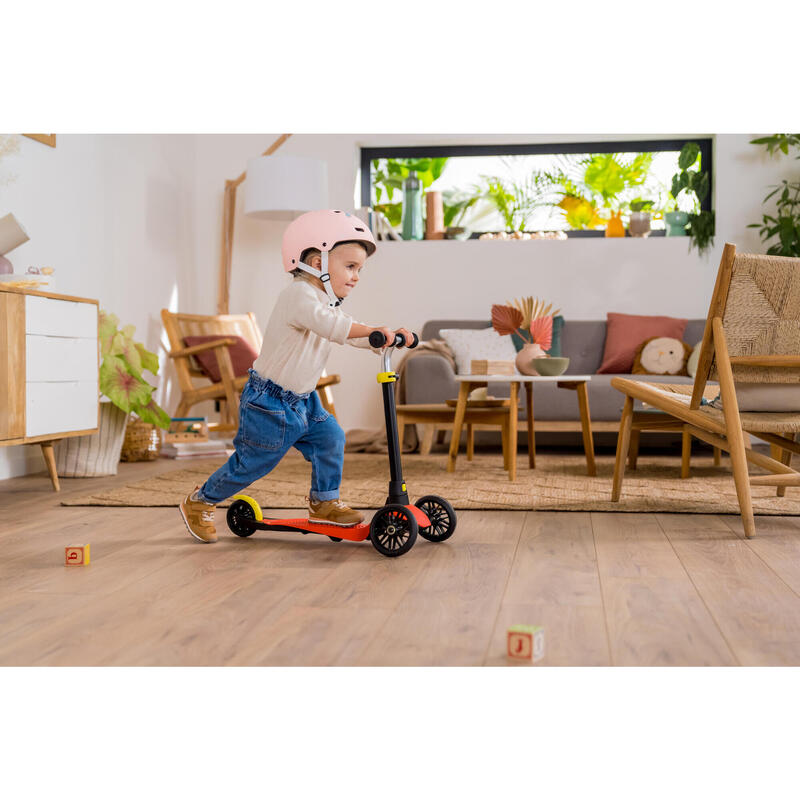 Casque roller skateboard trottinette MF500 bridal pink