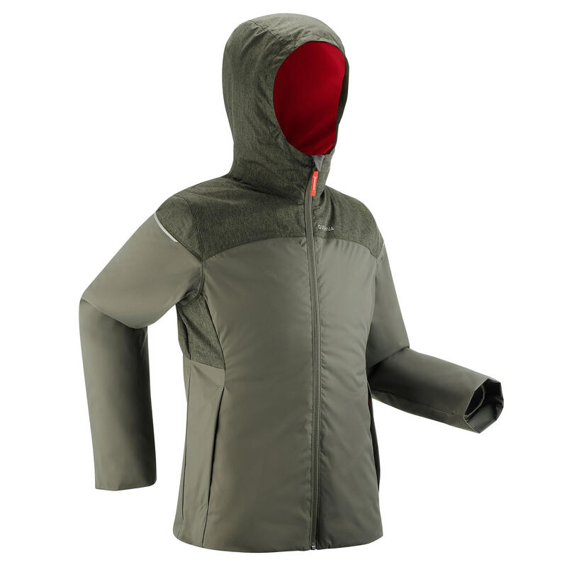 VESTE HIVER IMPERMÉABLE DE RANDONNÉE - SH100 X-WARM -3°C - ENFANT 7 - 15 ANS
