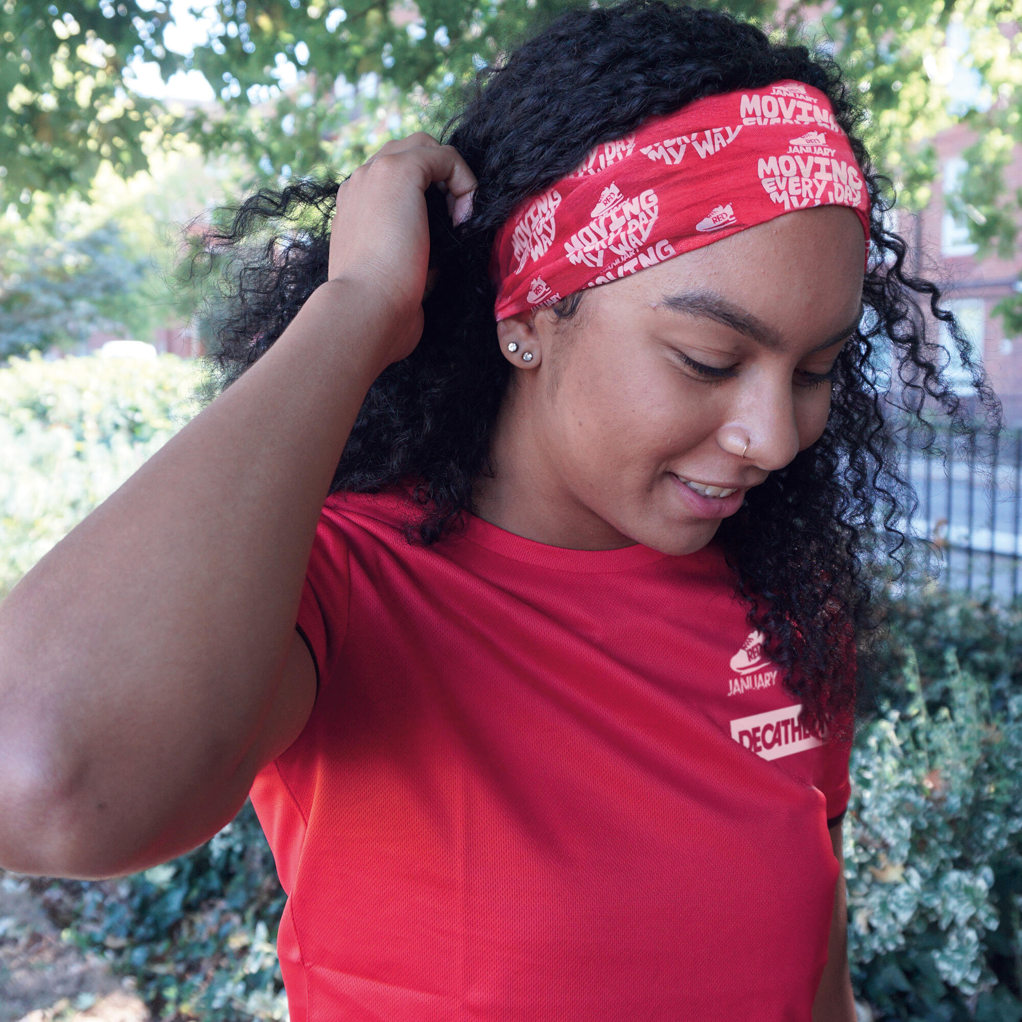 KIPRUN KIPRUN unisex running neck warmer/multi-function headband - red