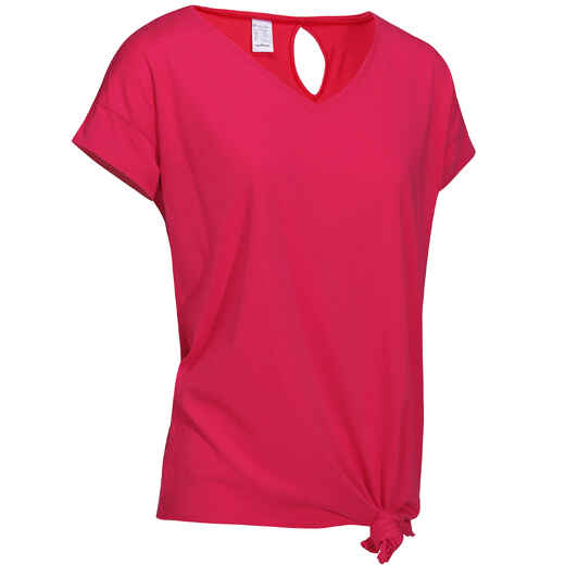 
      Essential Women's Knotted Fitness T-Shirt - Pink
  