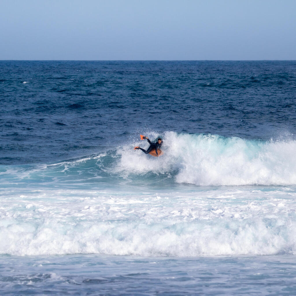 Bodyboard 500 pink white with leash