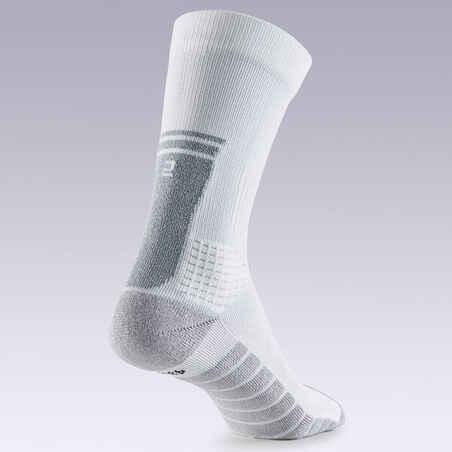 Sportinės vidutinio ilgio kojinės, baltos