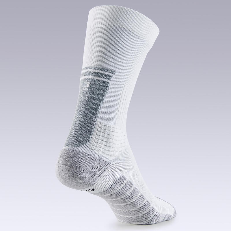 Korte voetbalsokken Mid Socks wit
