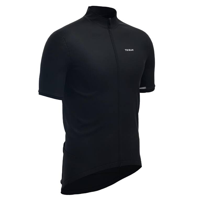 Men's Short-Sleeved Road Cycling Summer Jersey RC500 - Blue/Black