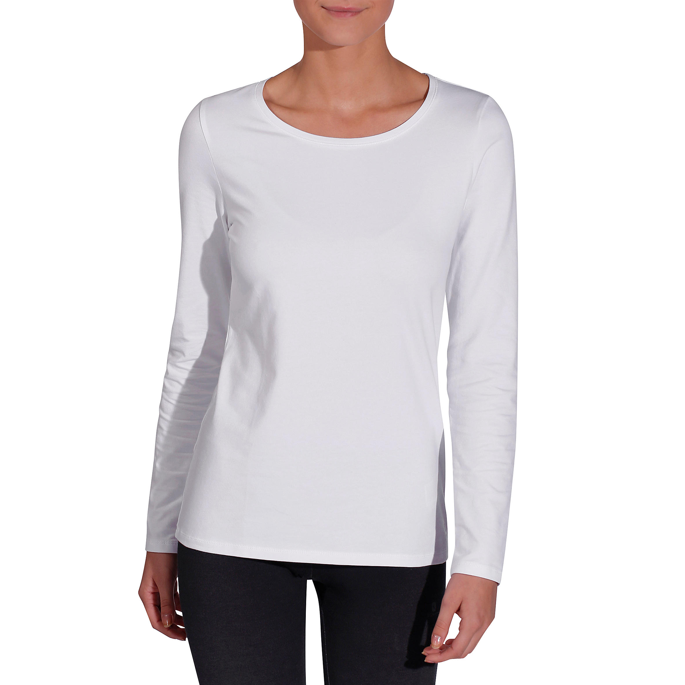 Long-Sleeved Cotton Fitness T-Shirt 