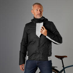 CHAQUETA IMPERMEABLE CÁLIDA BICI 540 HOMBRE NEGRO 