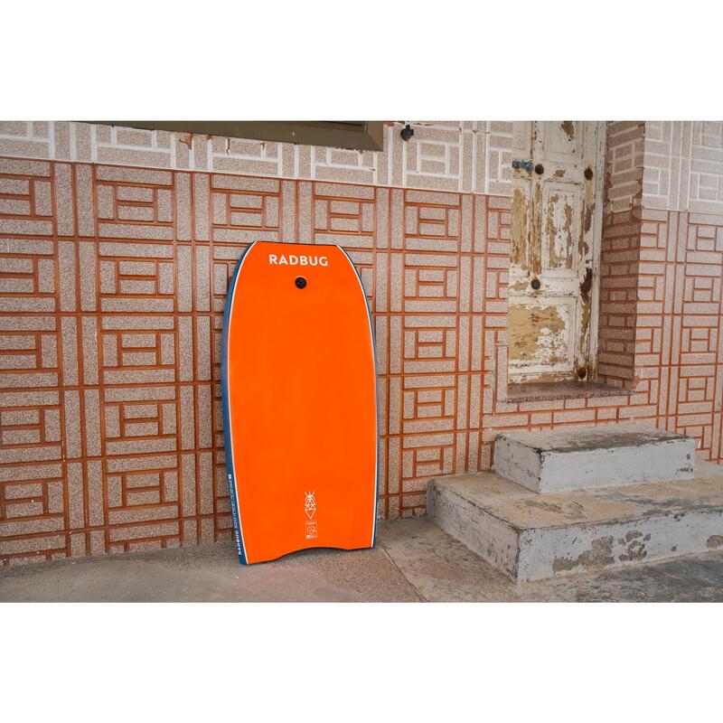 Bodyboard mit Leash - 500 blau/orange 