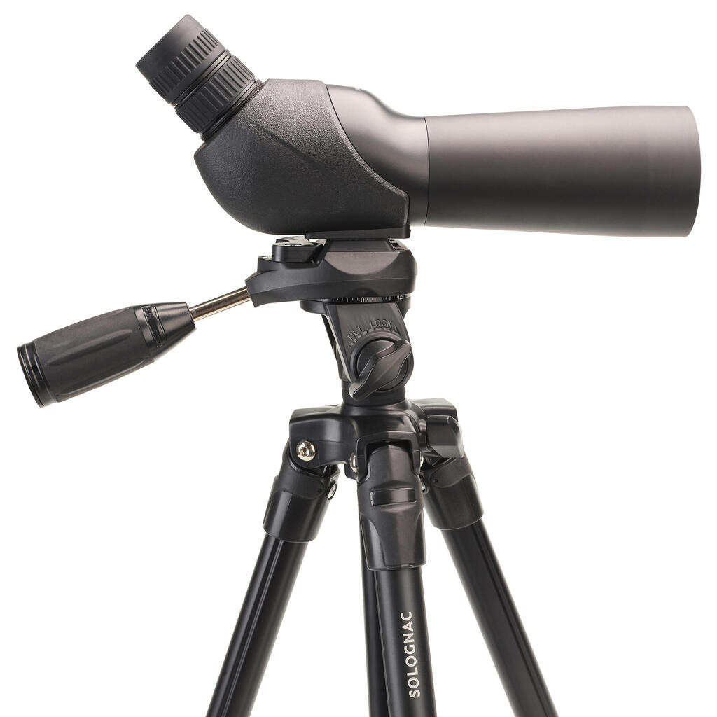 Adjustable Tripod for Spotting Scope / Camera aluminium black