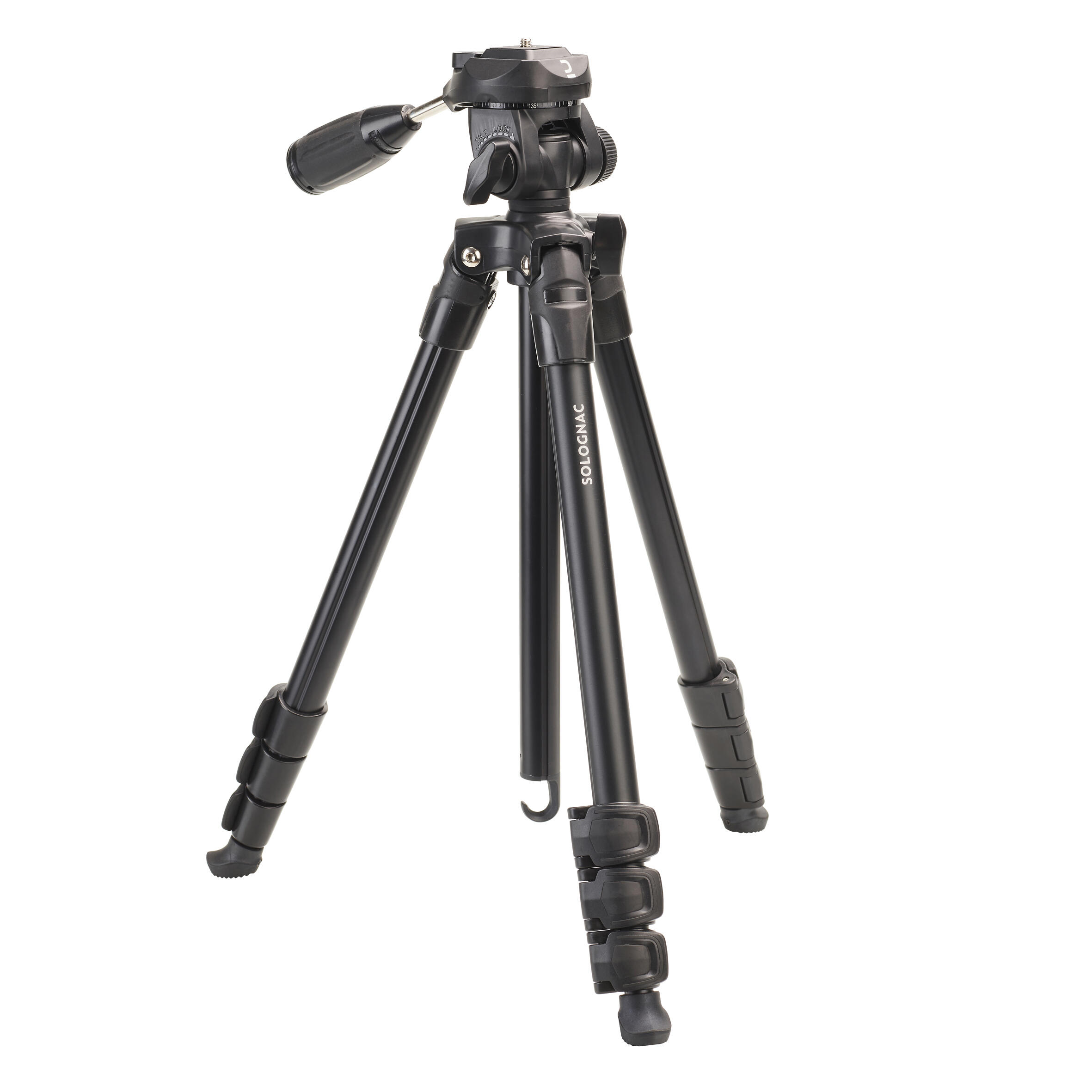 Adjustable Tripod for Spotting Scope / Camera aluminium black 1/5