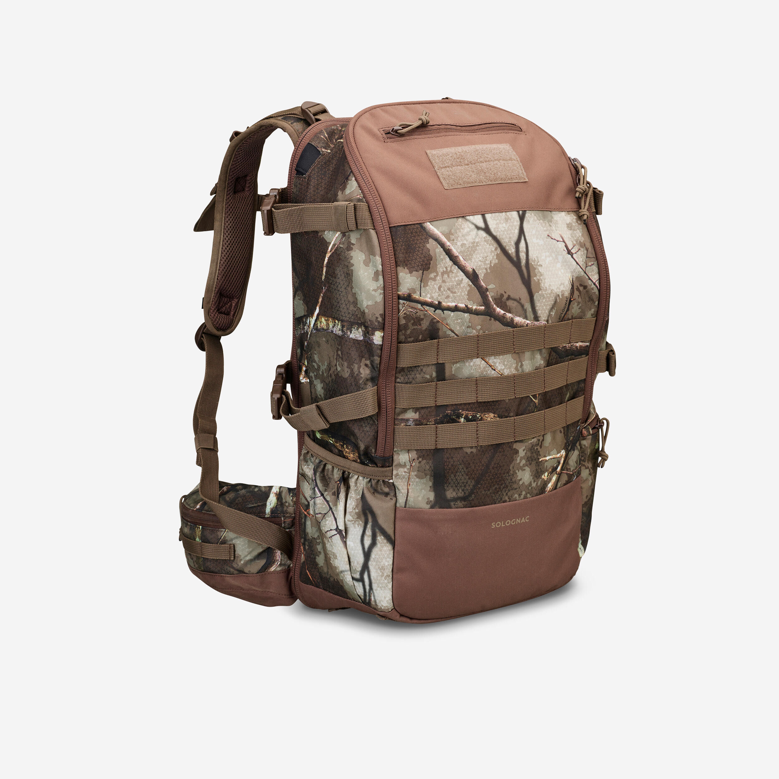 SOLOGNAC X-Access Compact Country Sport Backpack 45 Litre Treemetic Camouflage
