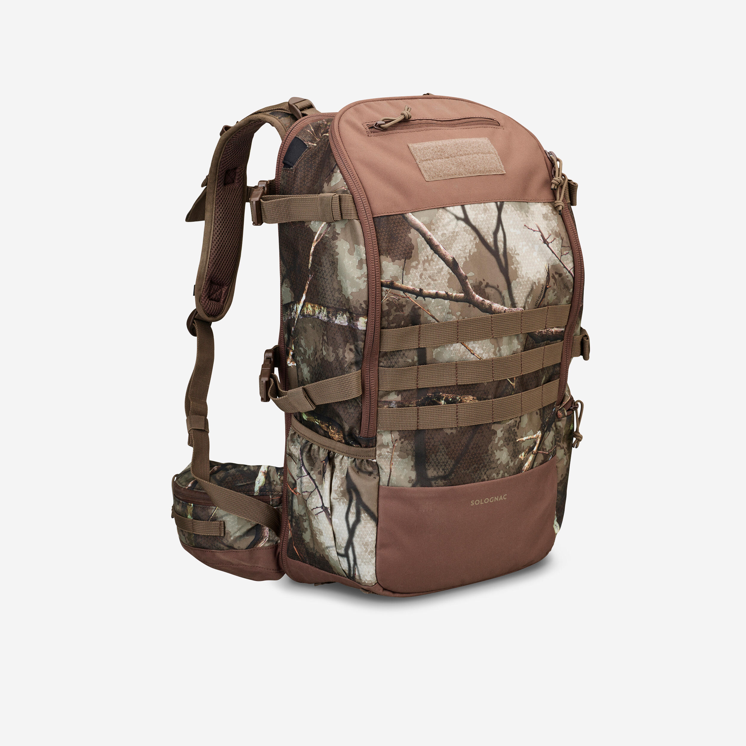 sac a dos chasse x-access 45 litres compact camouflage treemetic - solognac