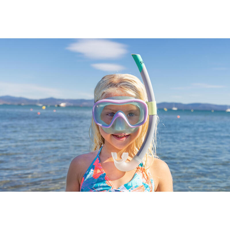 Mască snorkeling 100 Confort mov Copii