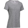 Womens Gym T-Shirt 500 Regular - Heathered Mid Grey