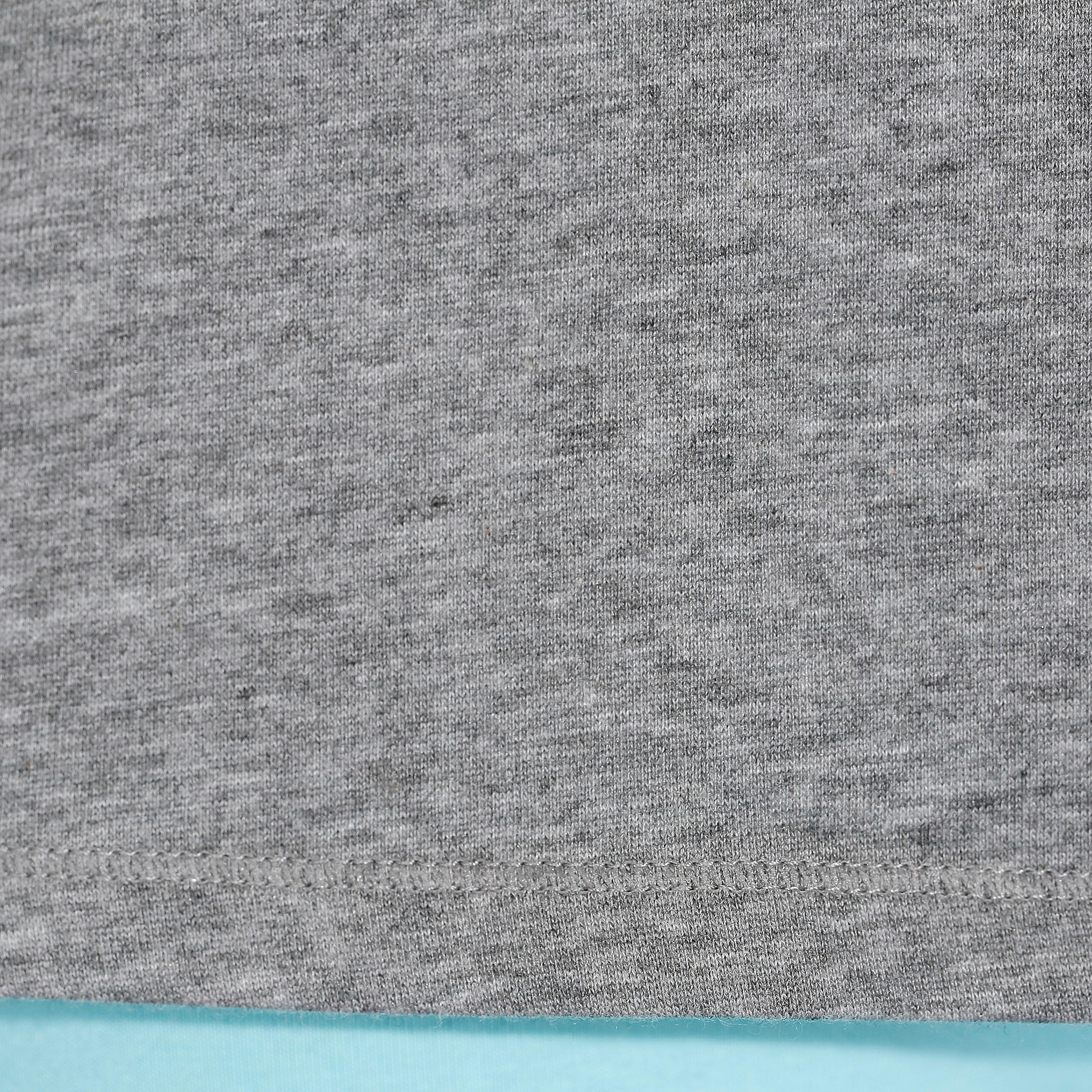 500 Women's Regular-Fit Gentle Gym & Pilates T-Shirt - Heathered Grey 7/9