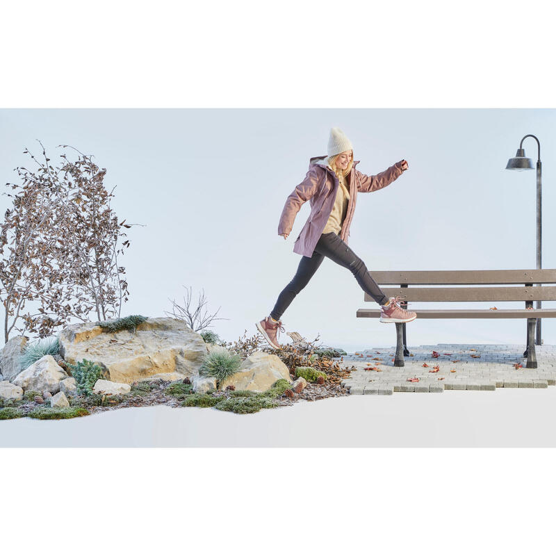 Kadın Outdoor Kar Botu - Su Geçirmez - Bordo - NH500 Mid