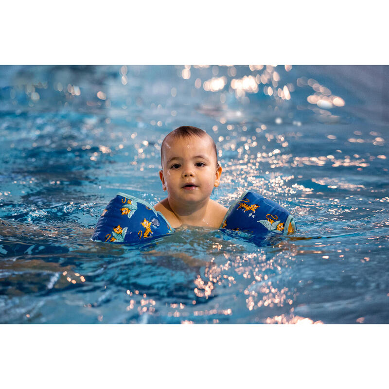 Manguitos piscina Niños 15-30 Kg tela azul marino