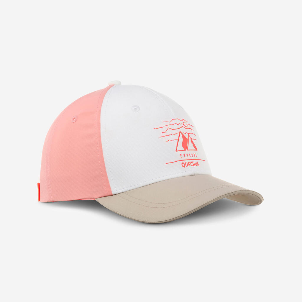 Kids' Cap 7-15 Years MH100 - White/Pink