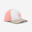 Cappellino trekking bambina MH100 bianco rosa 
