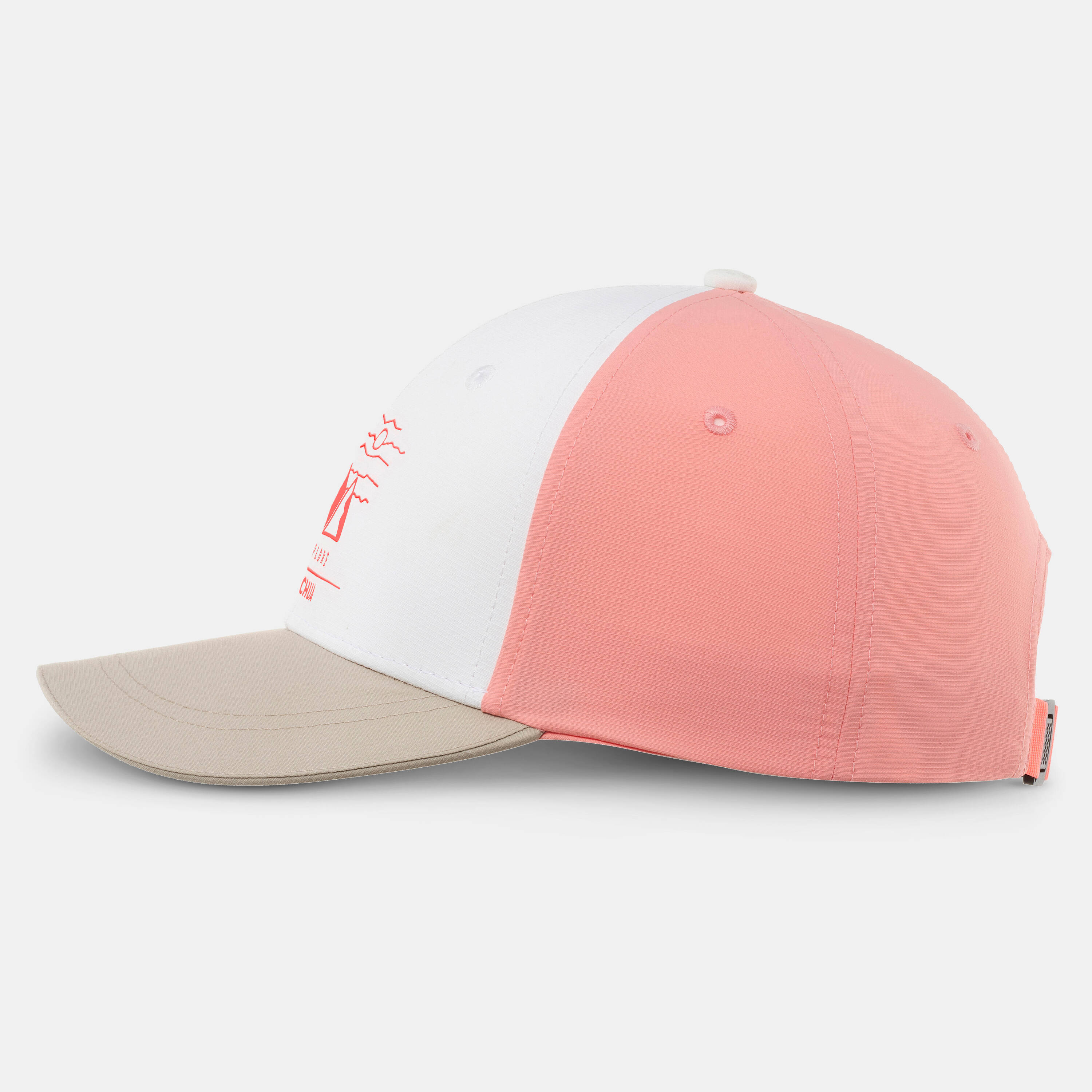 Kids' Cap 7-15 Years MH100 - White/Pink -  1