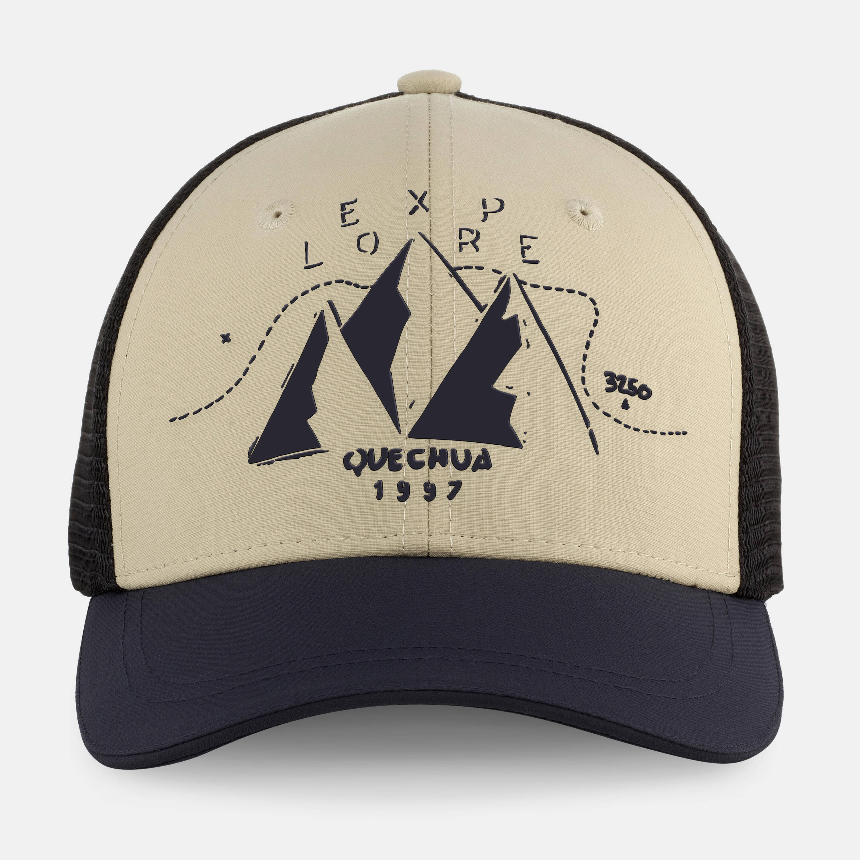 Kids’ Trucker Cap MH100 Beige -  2