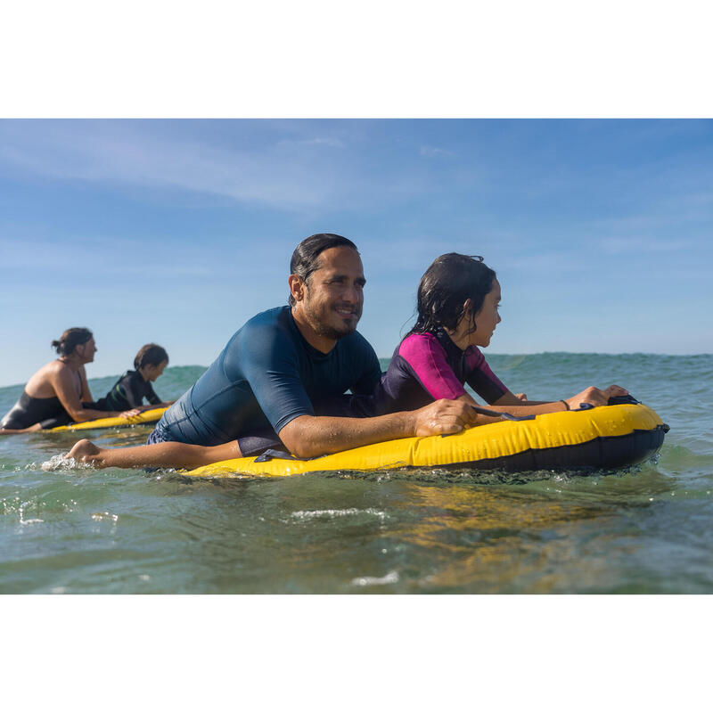 OPBLAASBAAR TANDEM BODYBOARD VOOR KIND EN VOLWASSENE grijsblauw