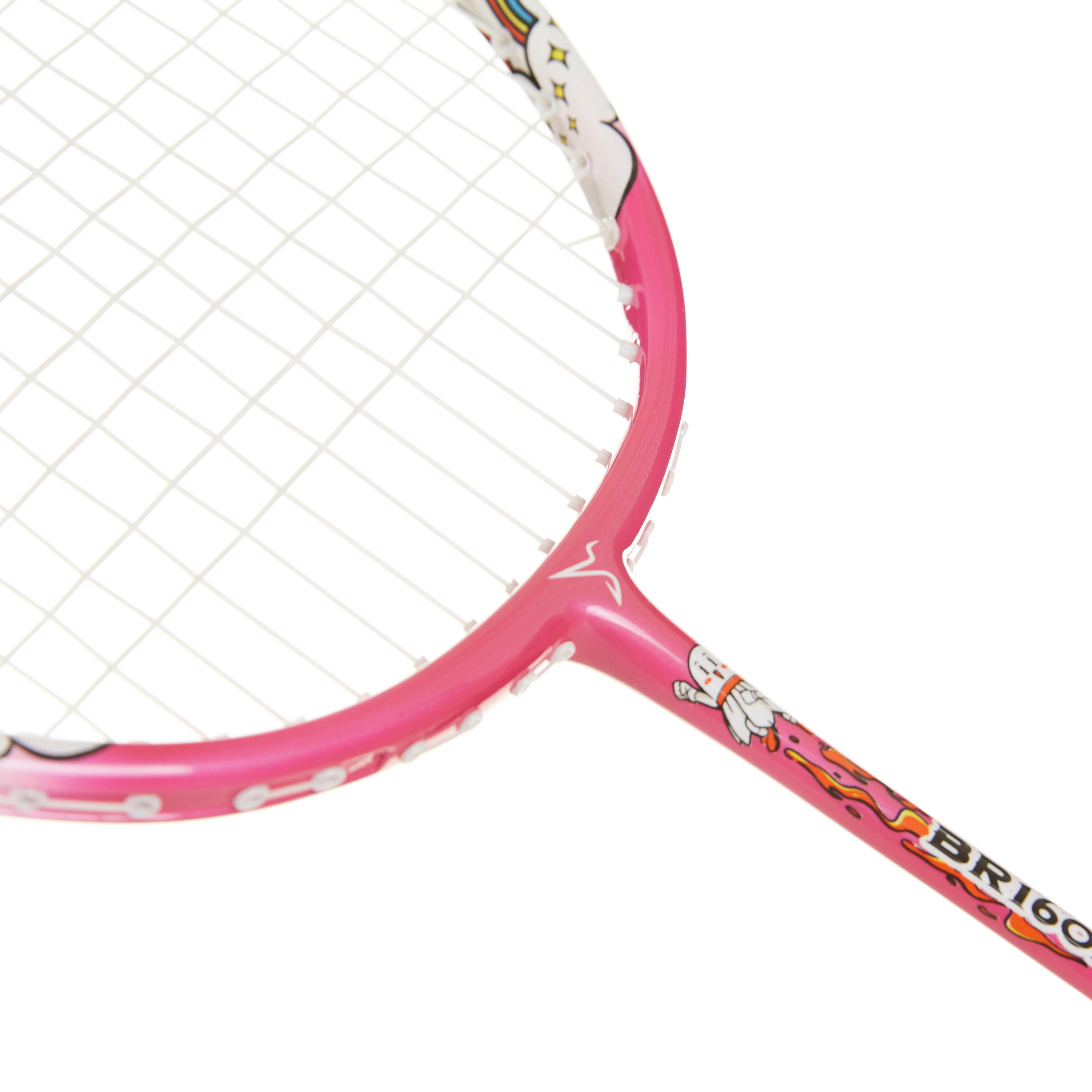 JUNIOR BADMINTON RACKET BR 160 KID EASY PINK 16/28