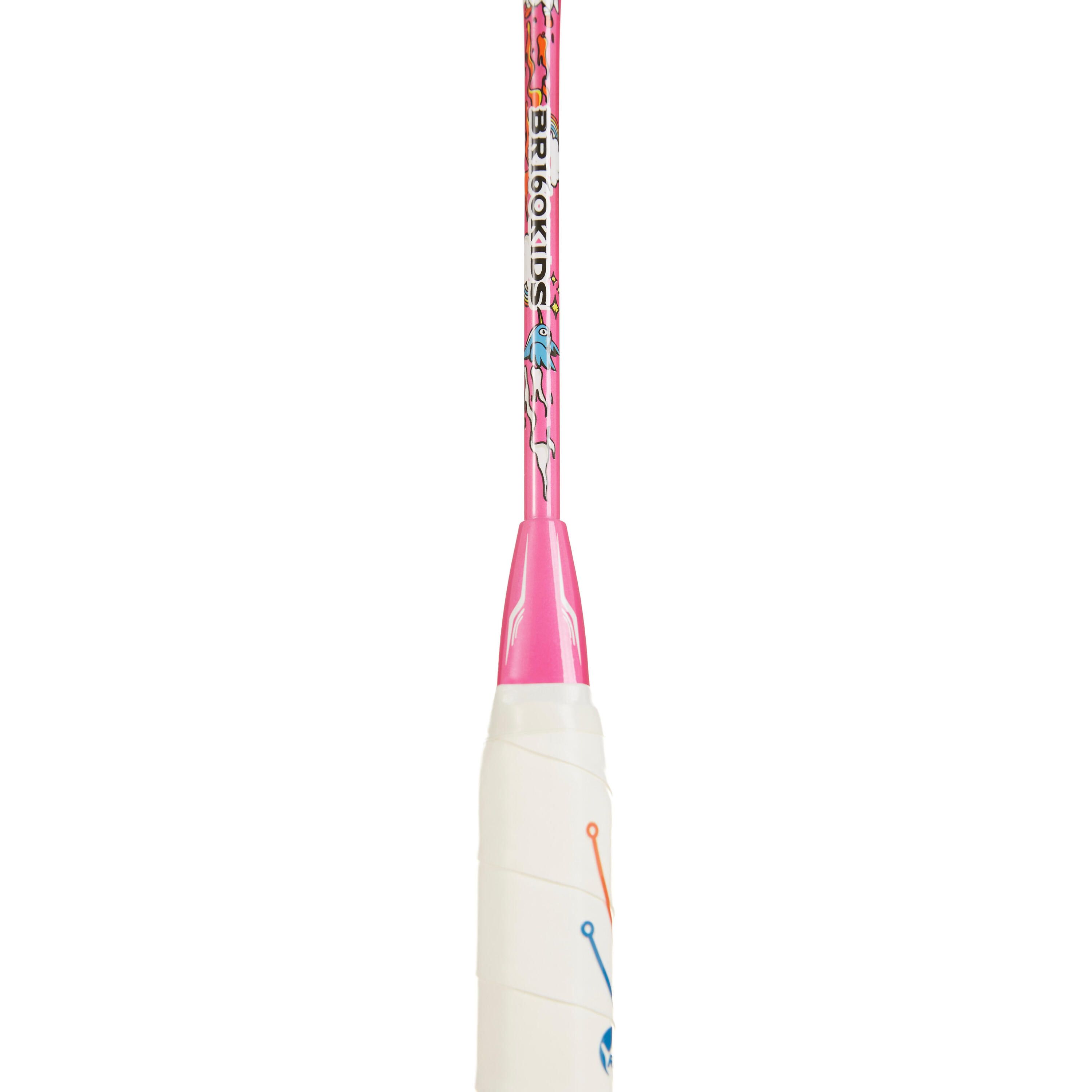 JUNIOR BADMINTON RACKET BR 160 KID EASY PINK 7/28