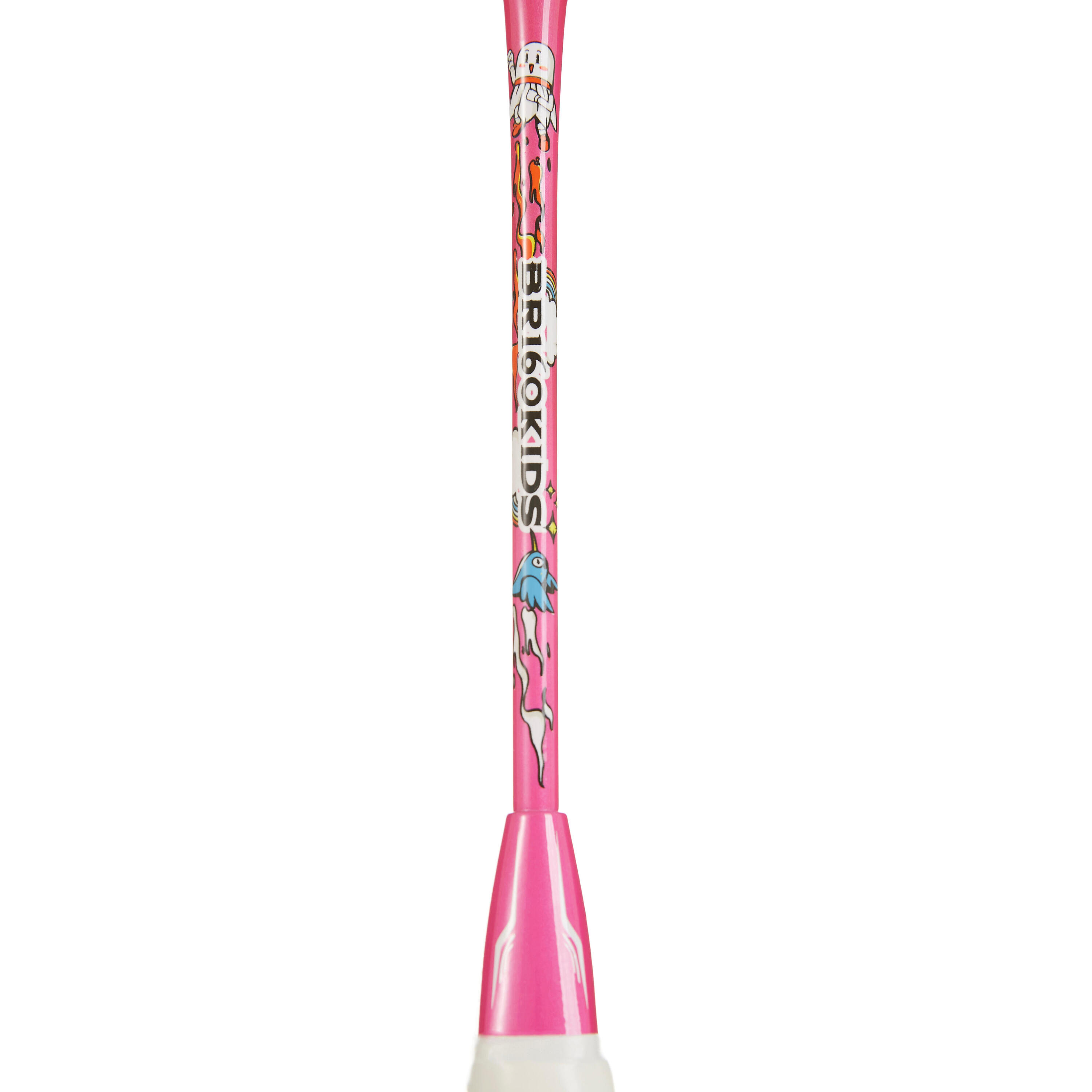 JUNIOR BADMINTON RACKET BR 160 KID EASY PINK 6/28