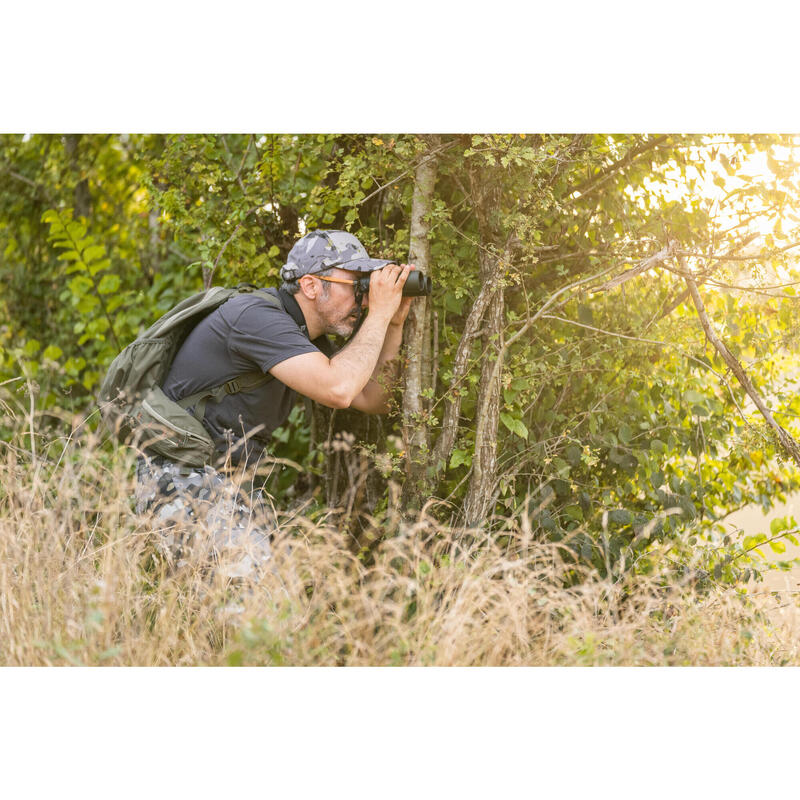 Stevige cargobroek Steppe 300 camouflage Woodland grijs