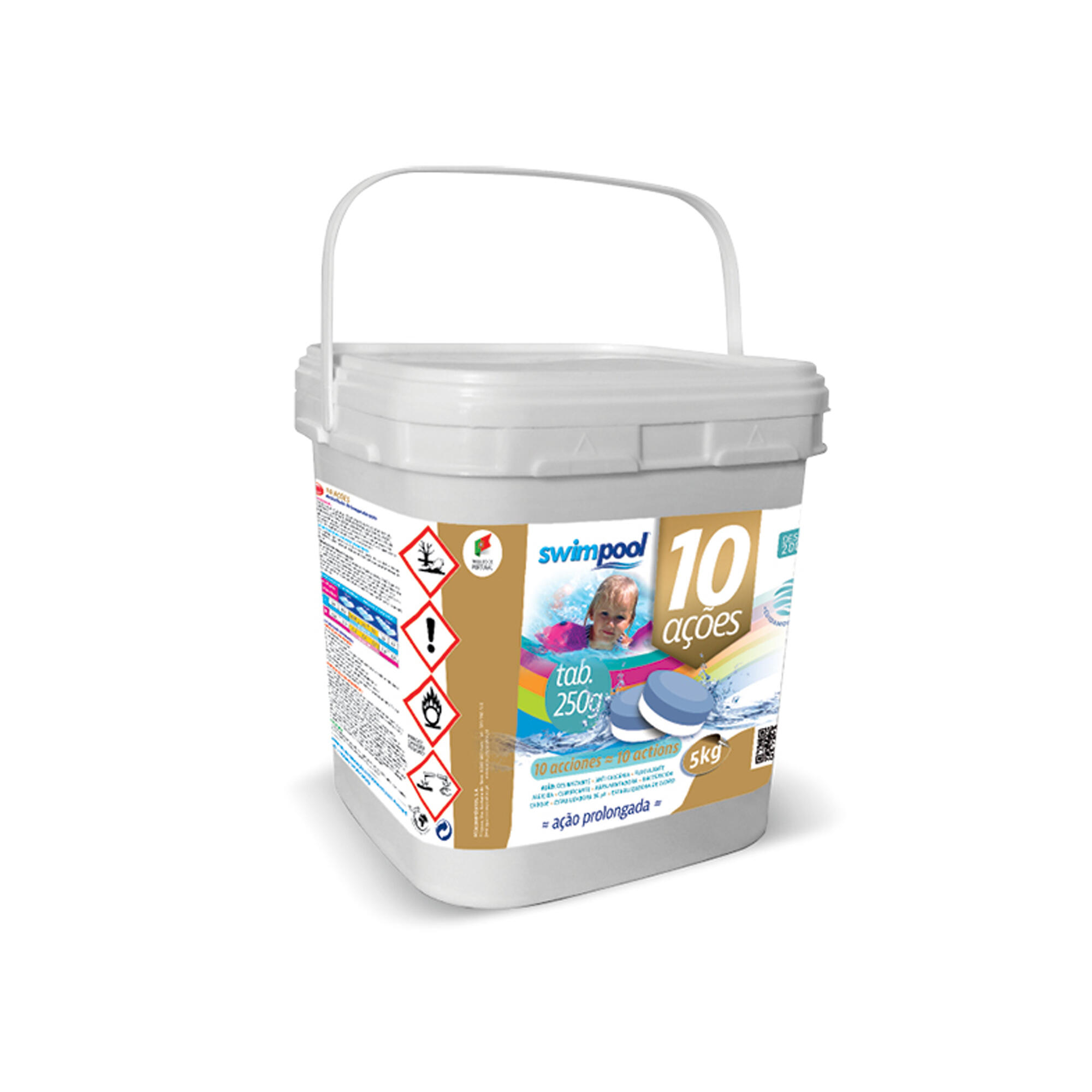 Cloro 10 acções 5kg swimpool