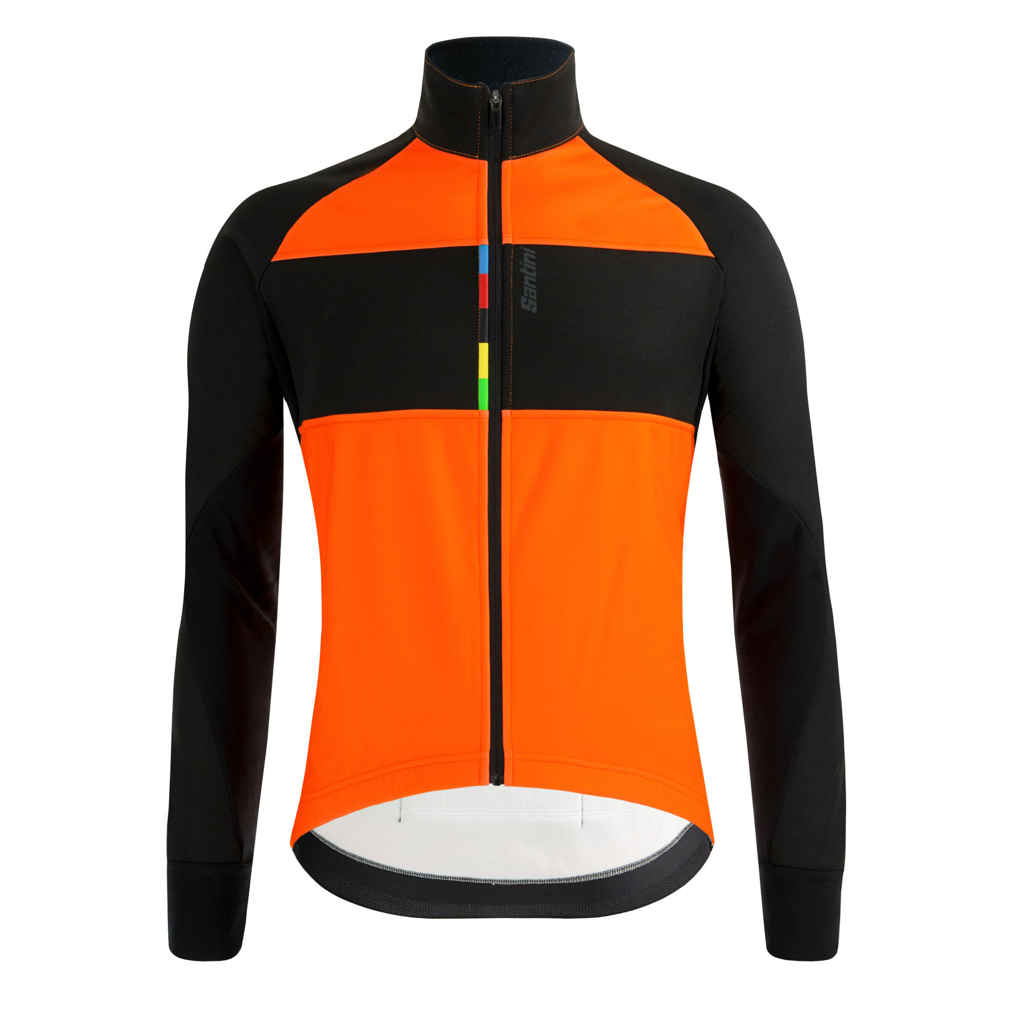giacca invernale bici da corsa Santini UCI arancione SANTINI | DECATHLON