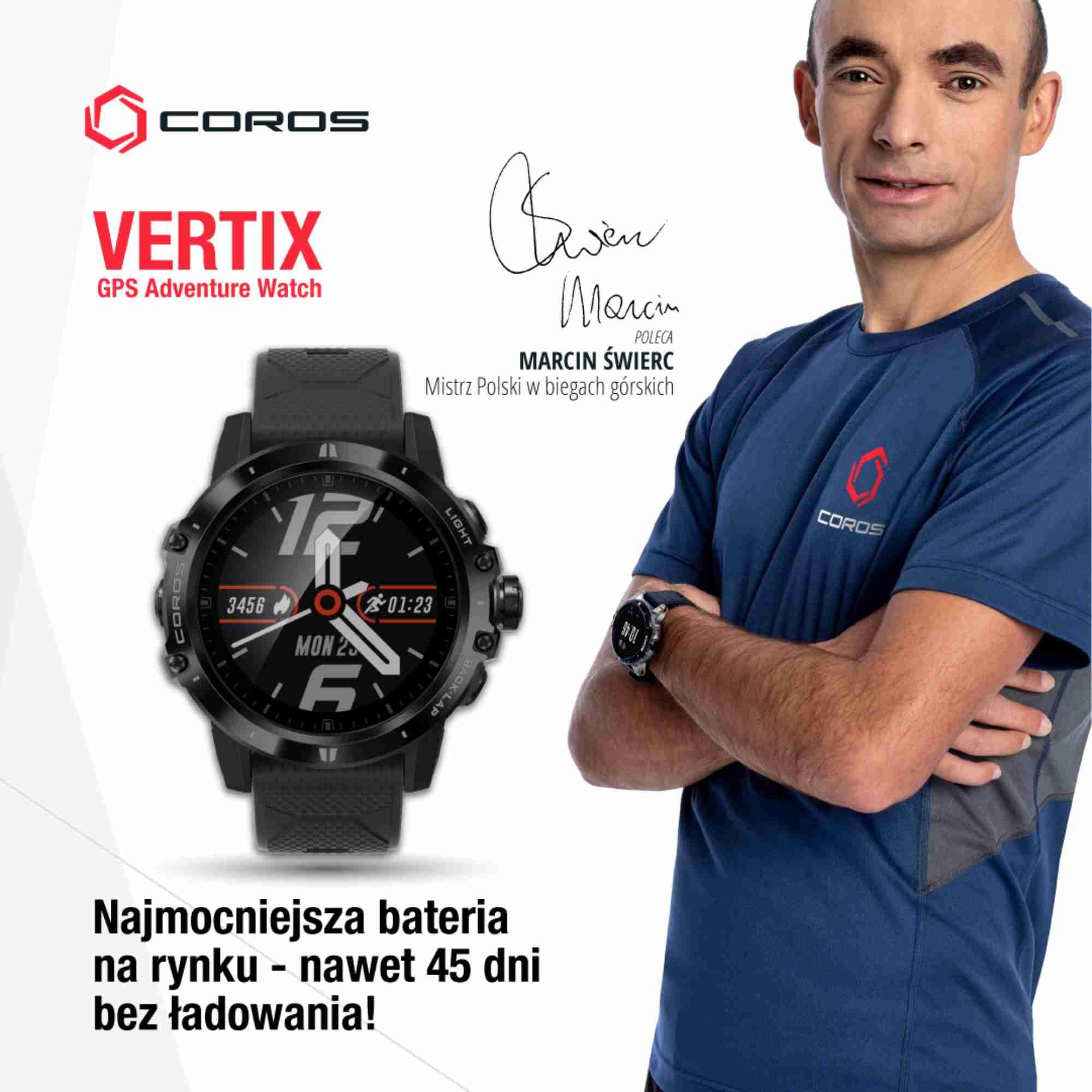 Zegarek smartwatch GPS Adventure Vertix Dark Rock 12/17