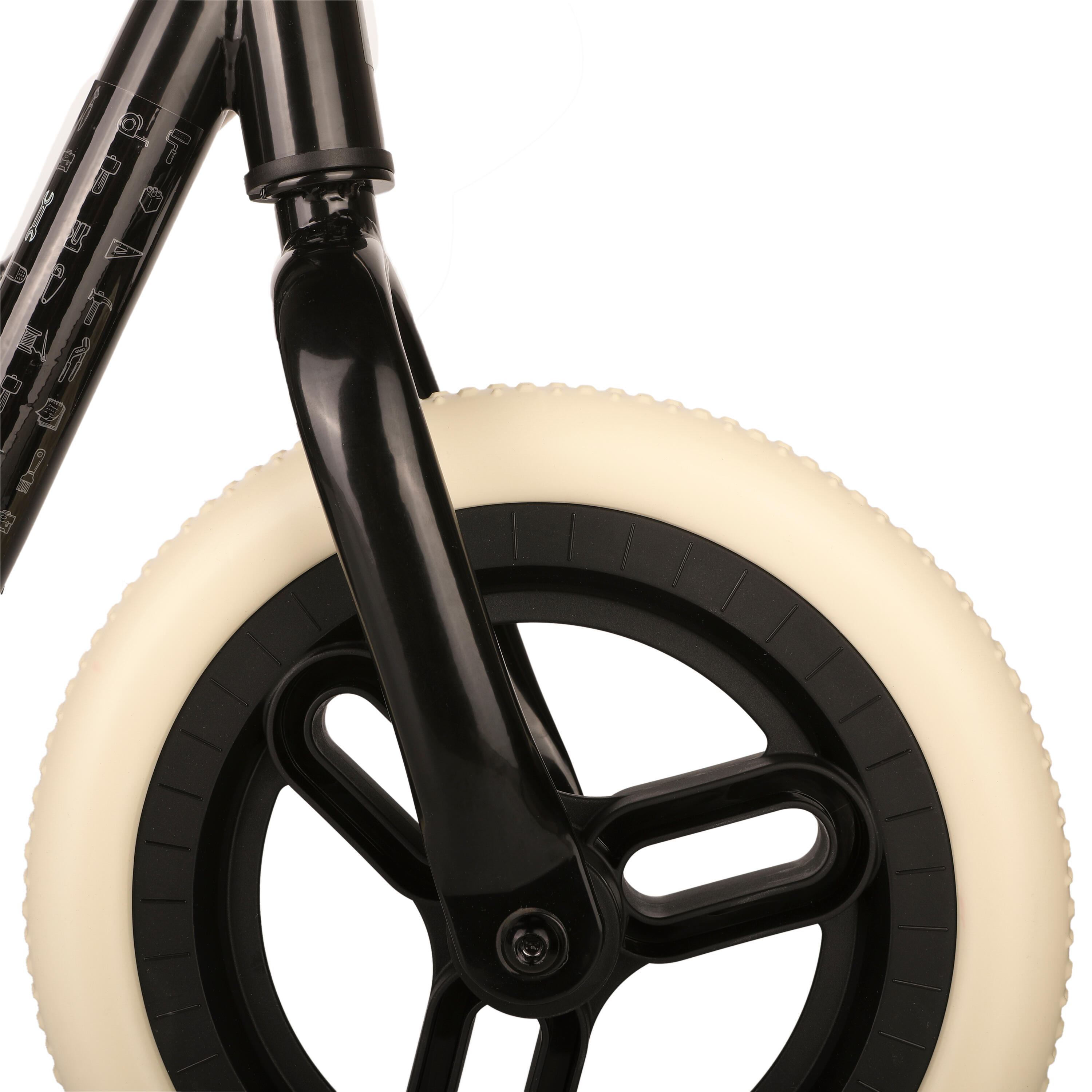 Bicicleta negra Runride 500 6/11
