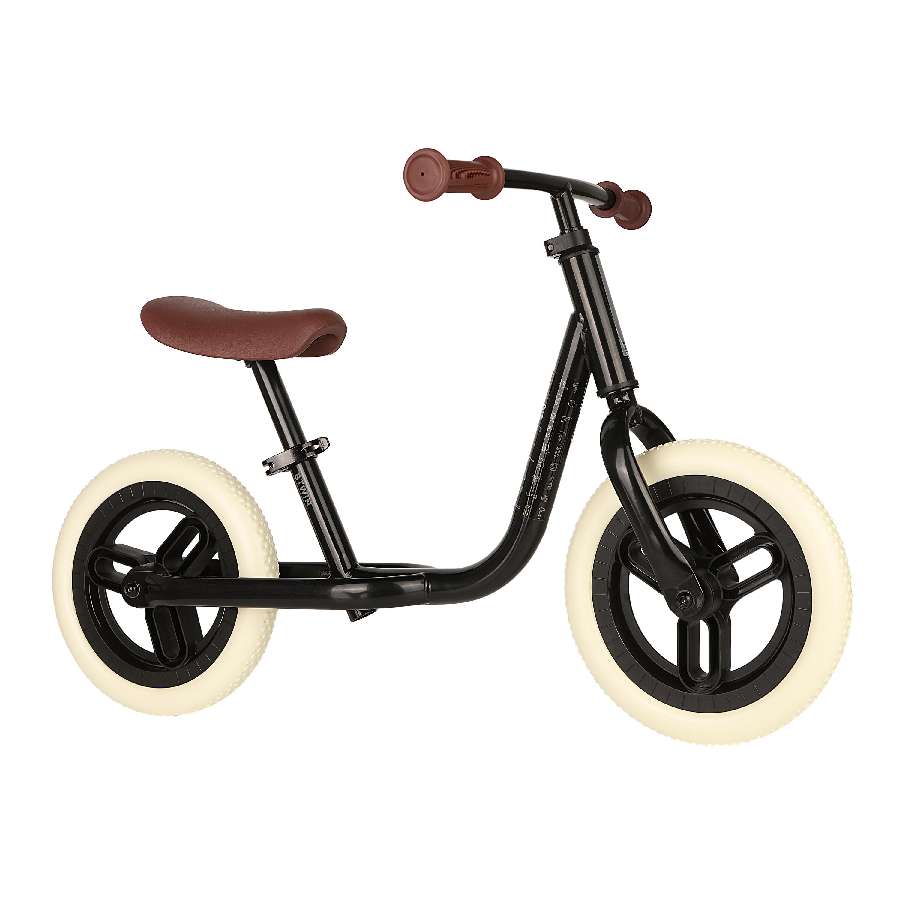 Kids Balance Bike Runride 500 Black 10 inch 2 4 years Decathlon