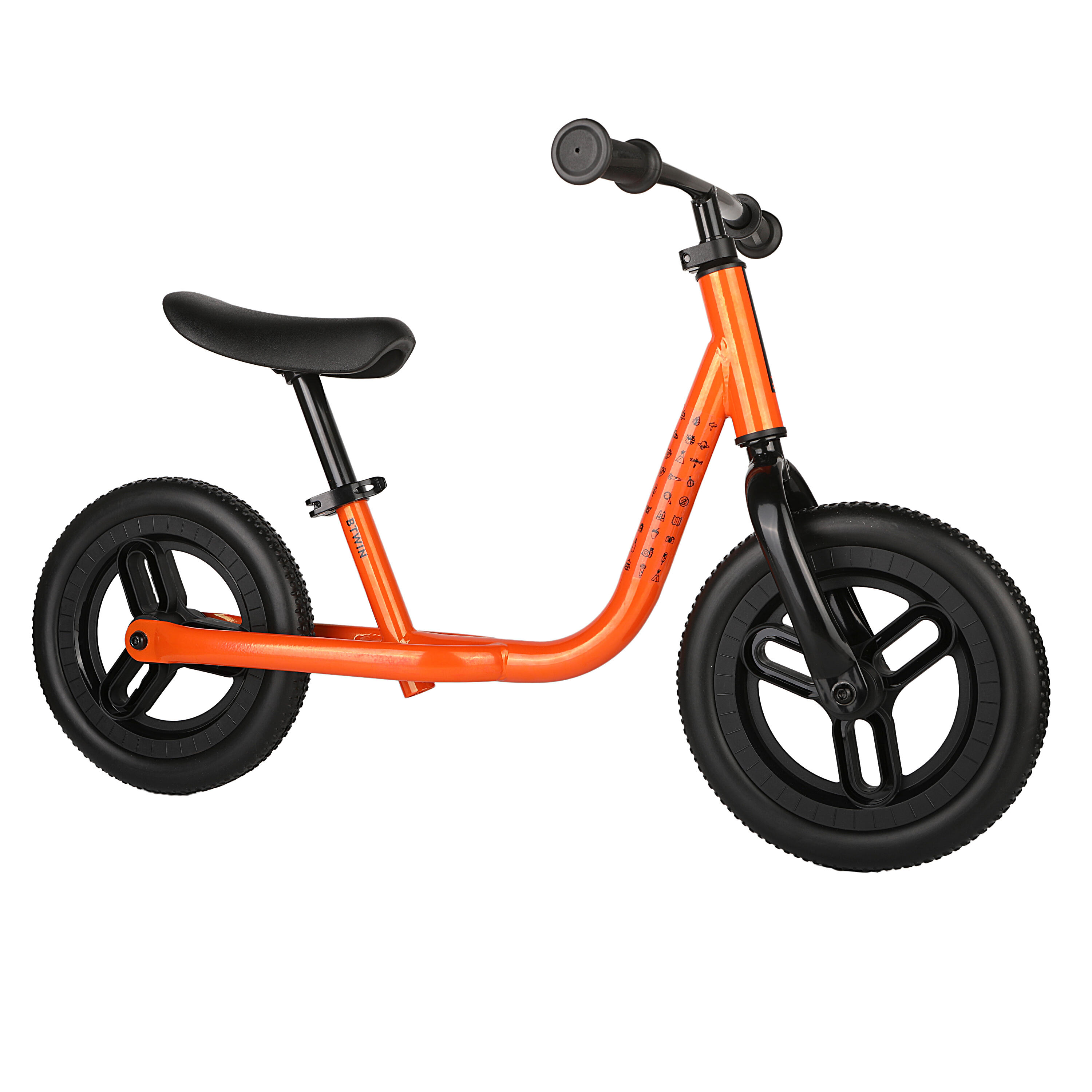 Kids Balance Bike Runride 500 Orange 10 inch 2-4 years