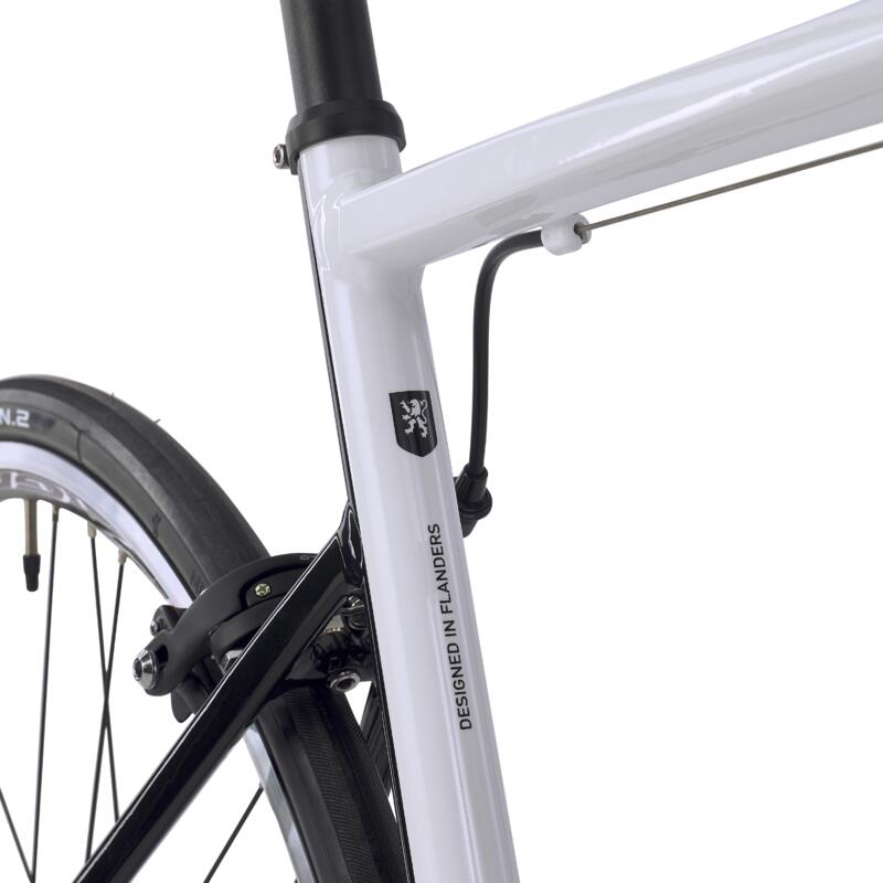Bicicleta de carretera aluminio 11V Van Rysel EDR AF Centaur blanco