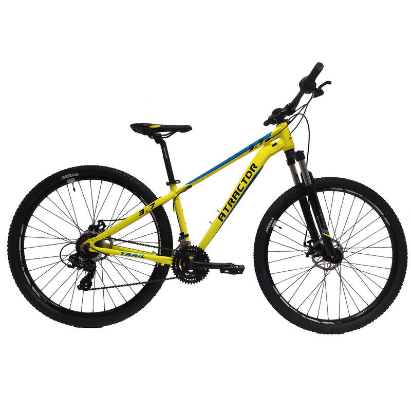 Bicicleta de montaña Atractor Trail 21V 29" Amarillo freno mecanico.