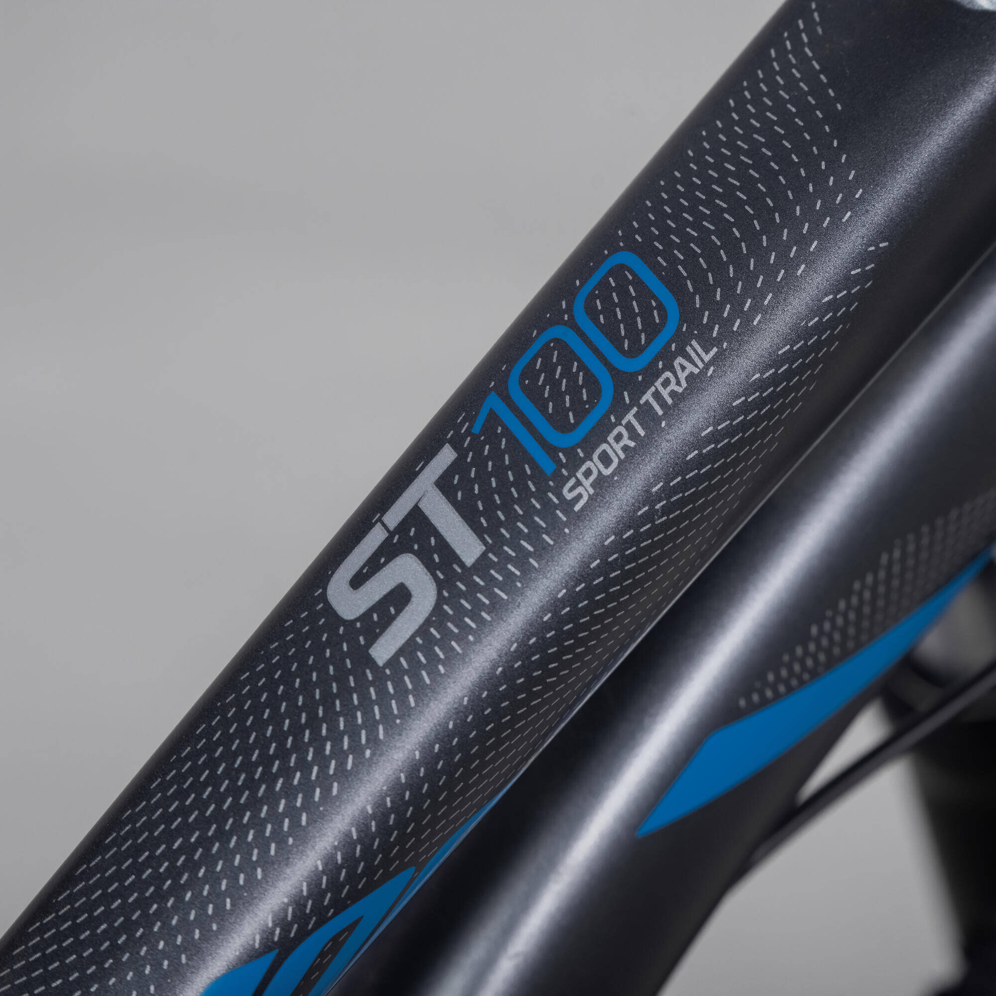 Mountain Bike Rockrider ST100 - Aluminium Frame, 21 Speed, 80mm Suspension Grey -  4