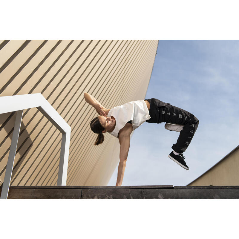 Débardeur de danses urbaines blanc cassé femme