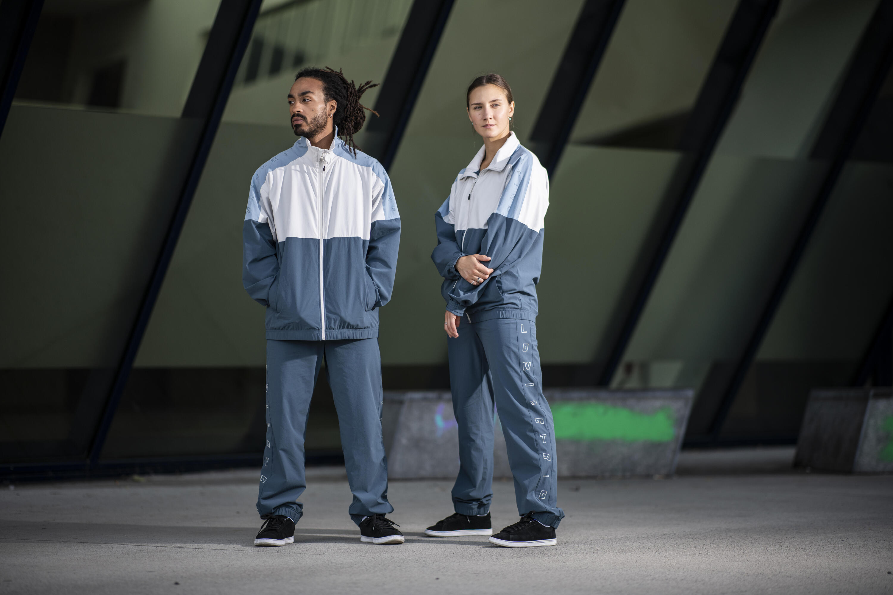 Pantalon de danses urbaines bleu gris homme 6/9