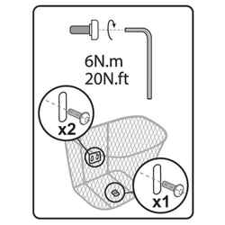 Basket Assembly Screws Elops 520 - Brown