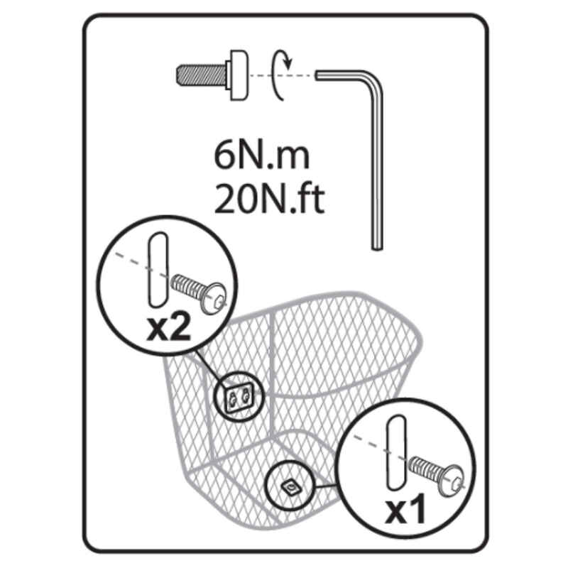 Basket Assembly Screws Elops 520 - Brown