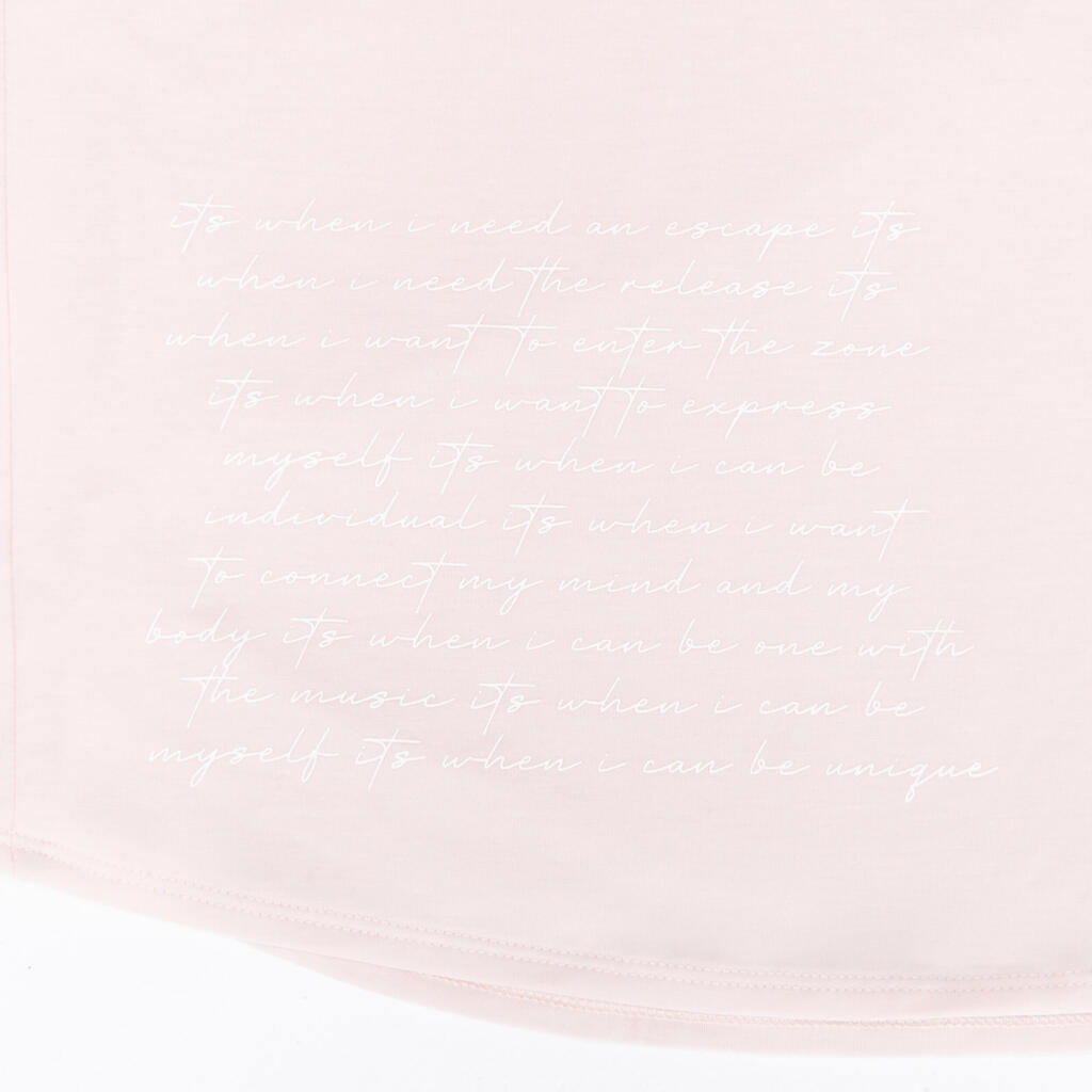 T-Shirt Modern Dance fließend gekreuzte Rückenpartie Damen rosa 