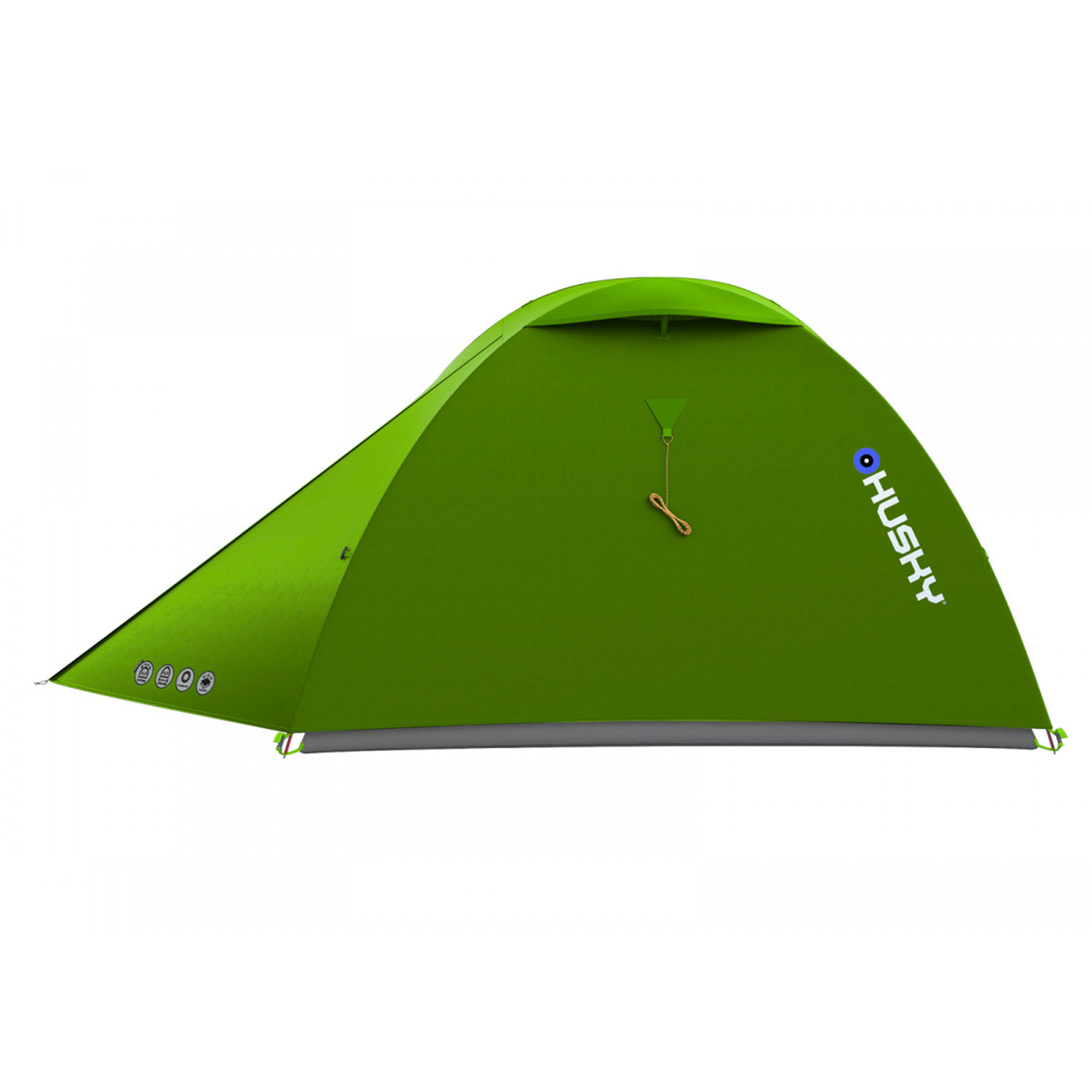 SELF-SUPPORTING TREKKING DOME TENT - HUSKY SAWAJ 2 GREEN TWO PEOPLE